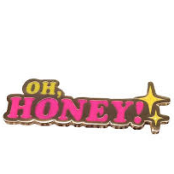 Jewelry - 5/$20 OH, HONEY! Glitter Enamel Pin